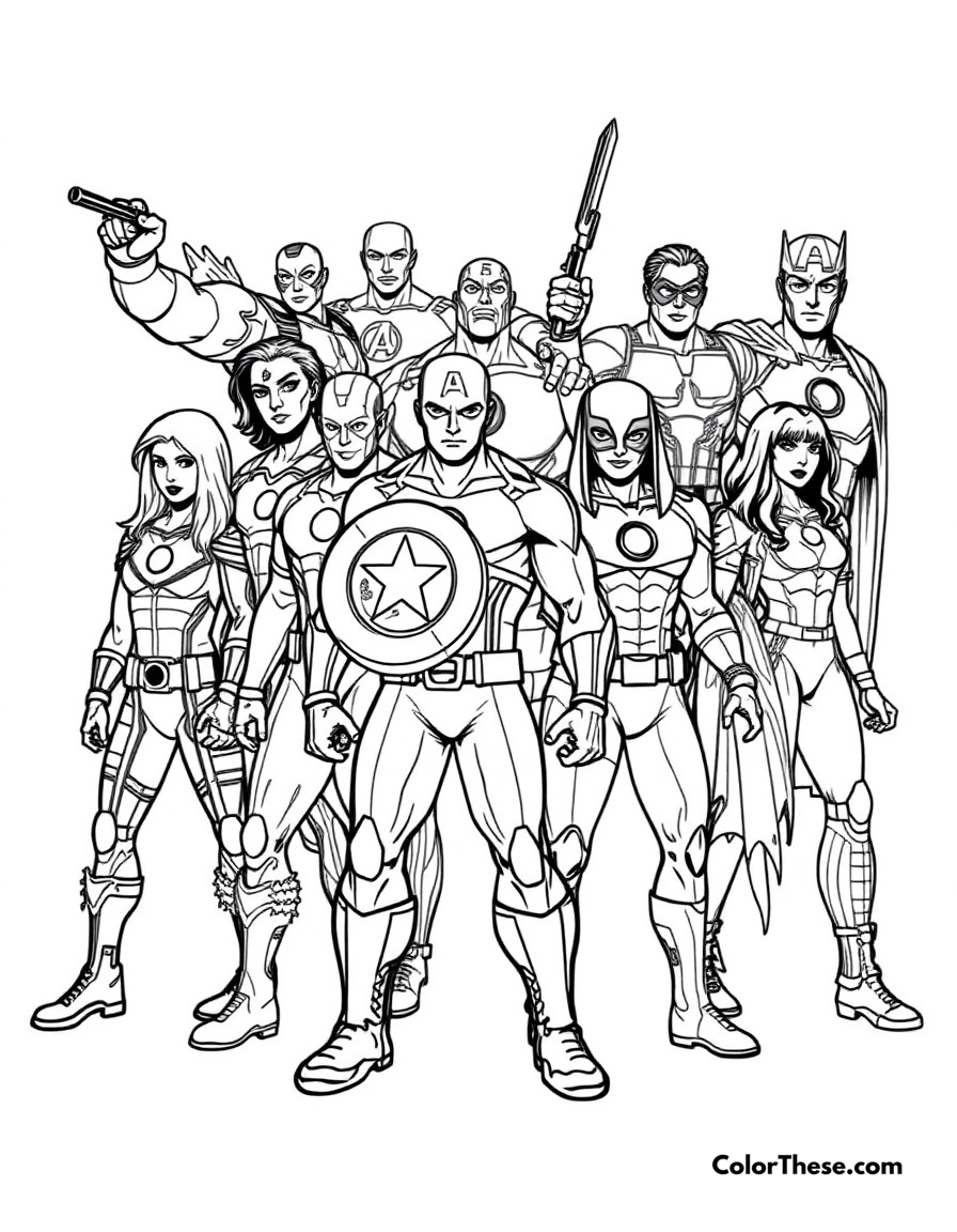 Avengers Coloring Pages