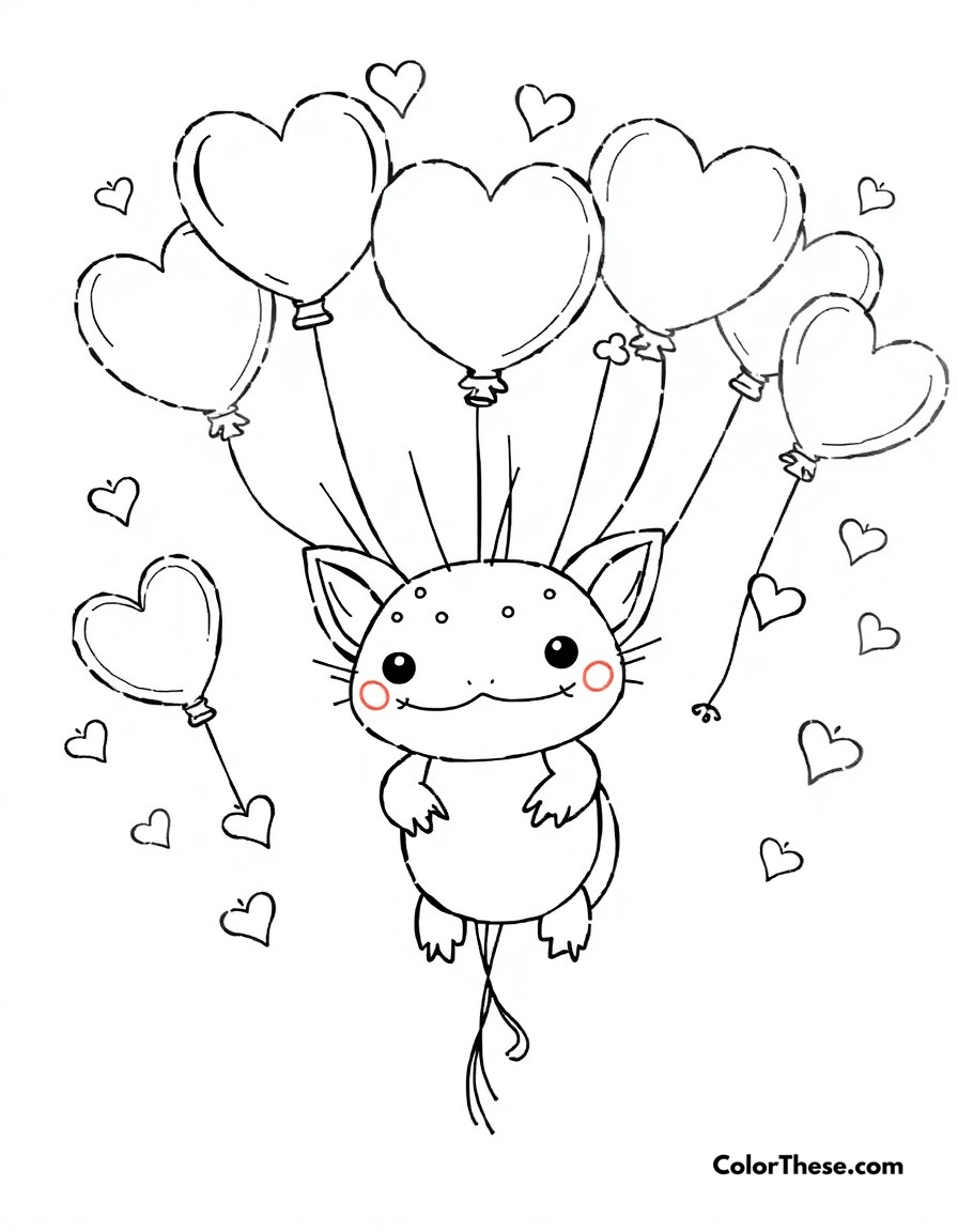 Axolotl Coloring Pages