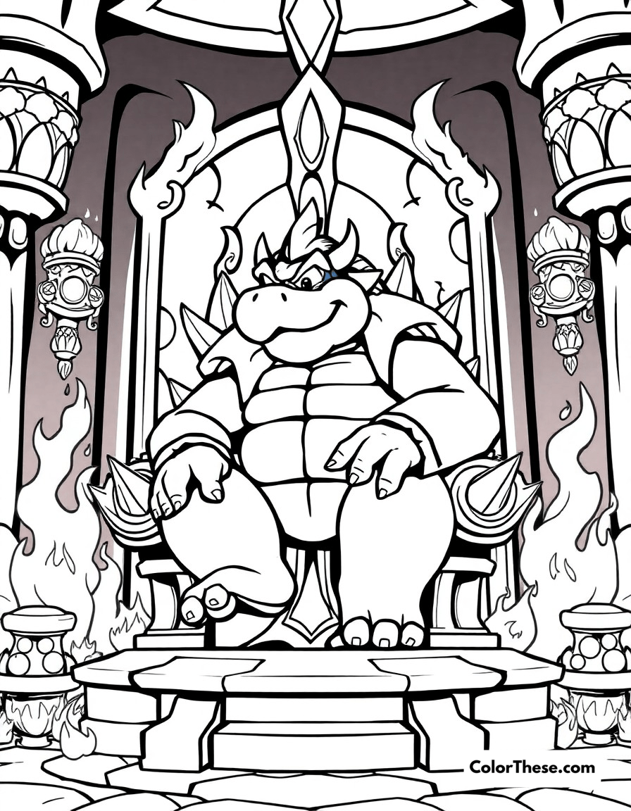 Bowser Coloring Pages