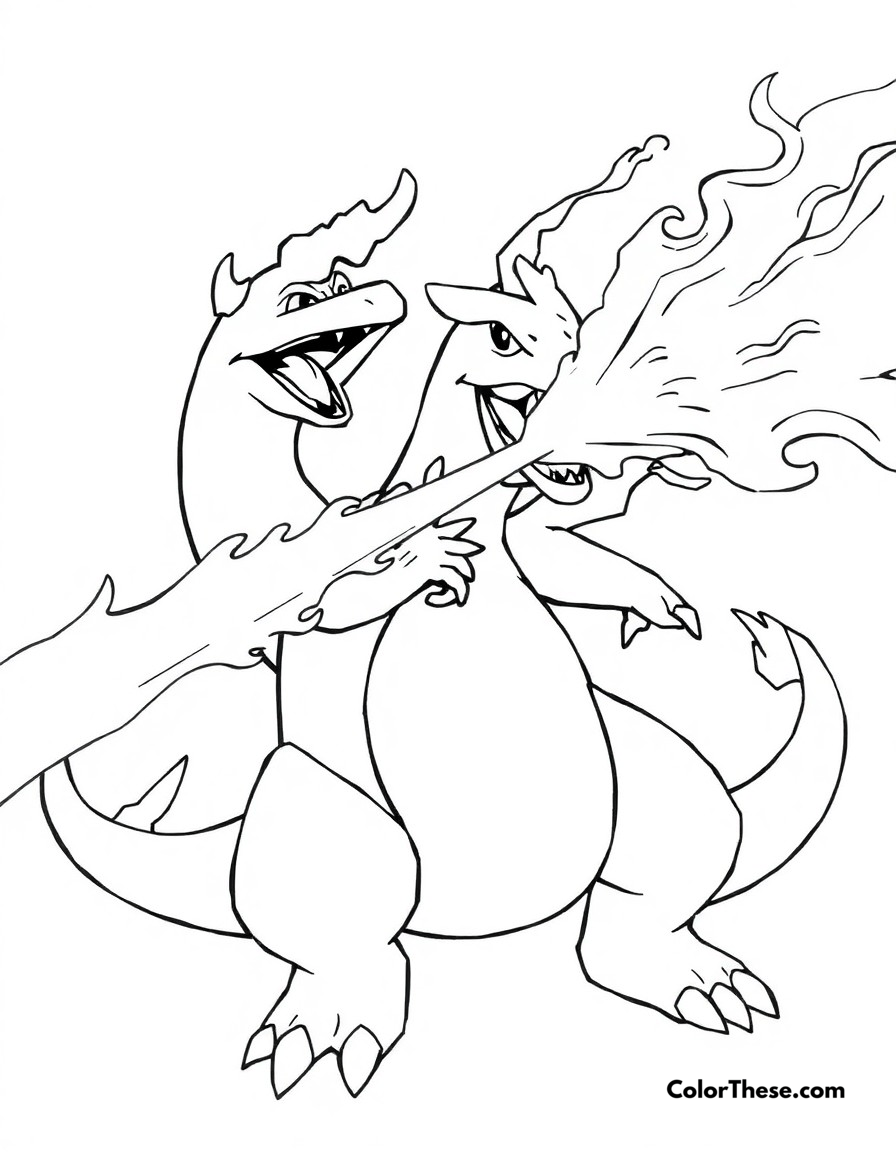 Charizard Coloring Pages