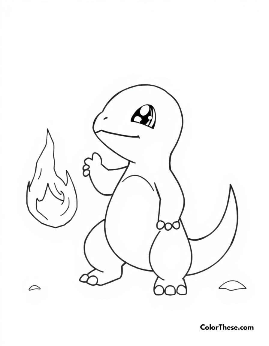 Charmander Coloring Pages