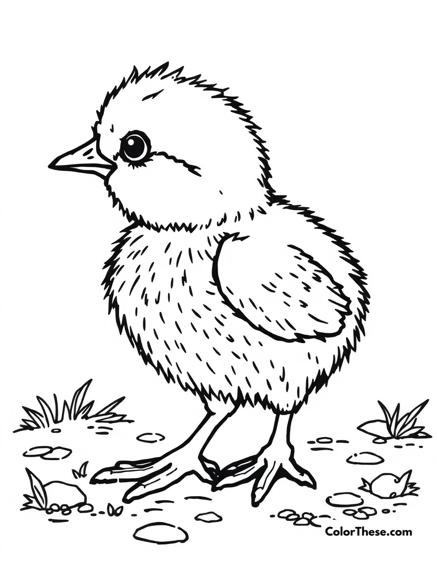 Chick Coloring Pages