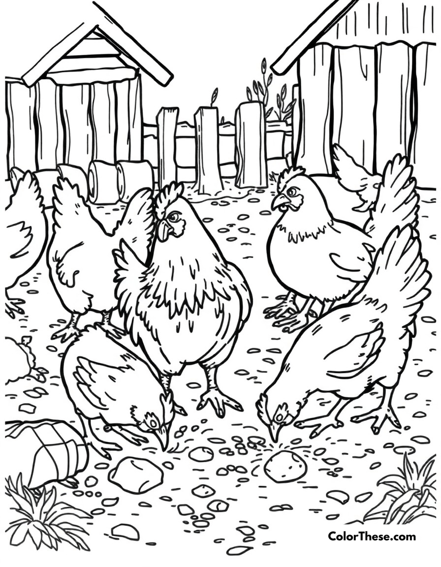 Chicken Coloring Pages