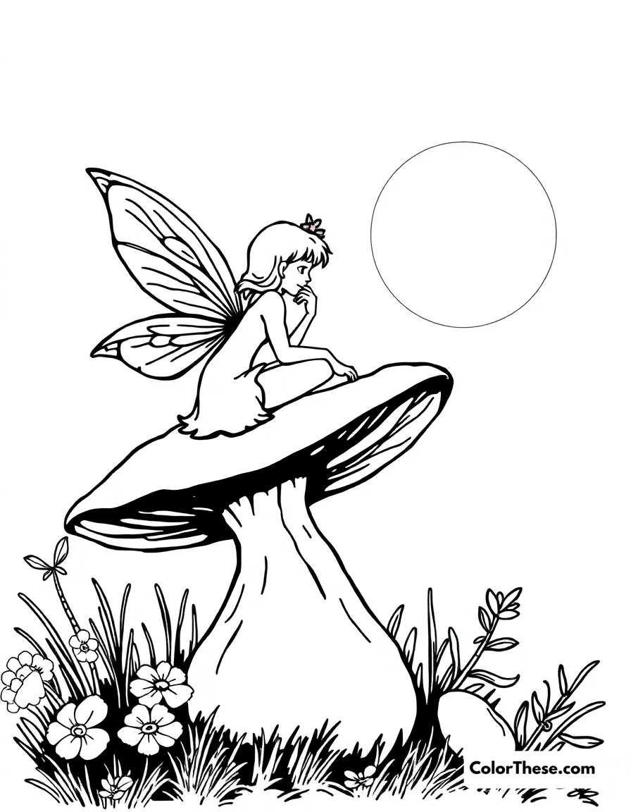 Fairy Coloring Pages