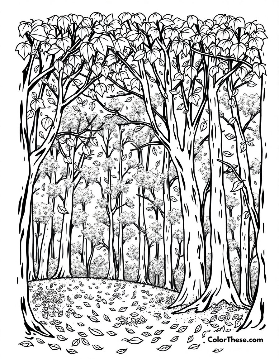 Fall Coloring Pages