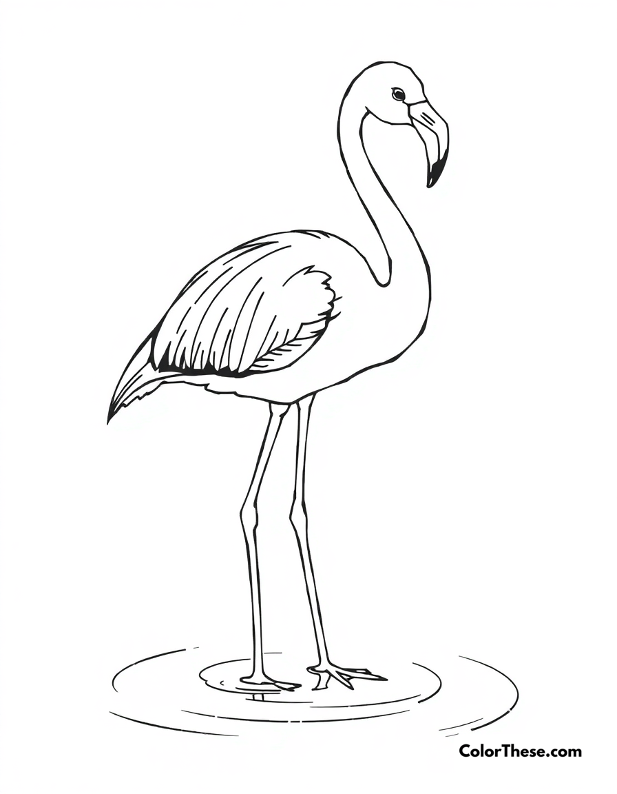 Flamingo Coloring Pages