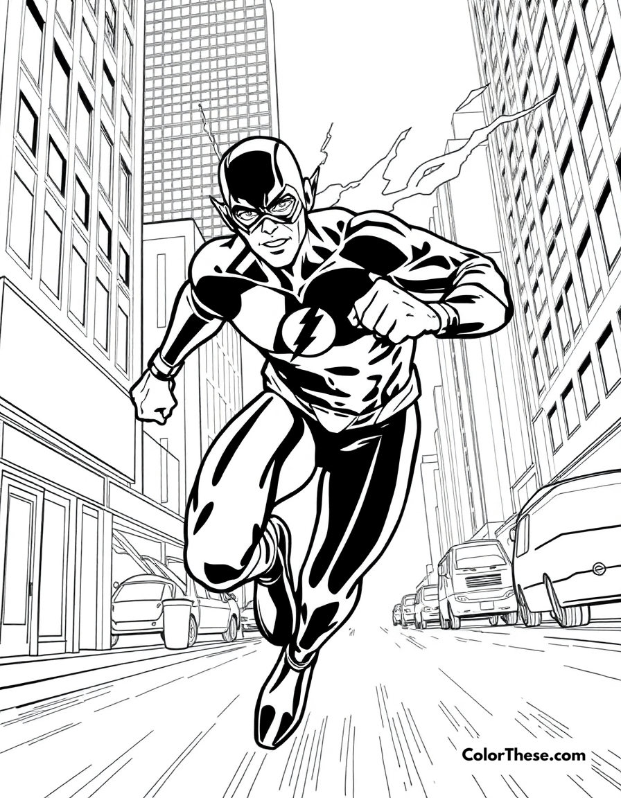 Flash Coloring Pages