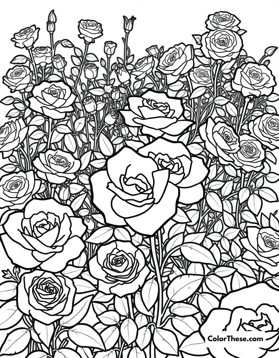 Flower Coloring Pages