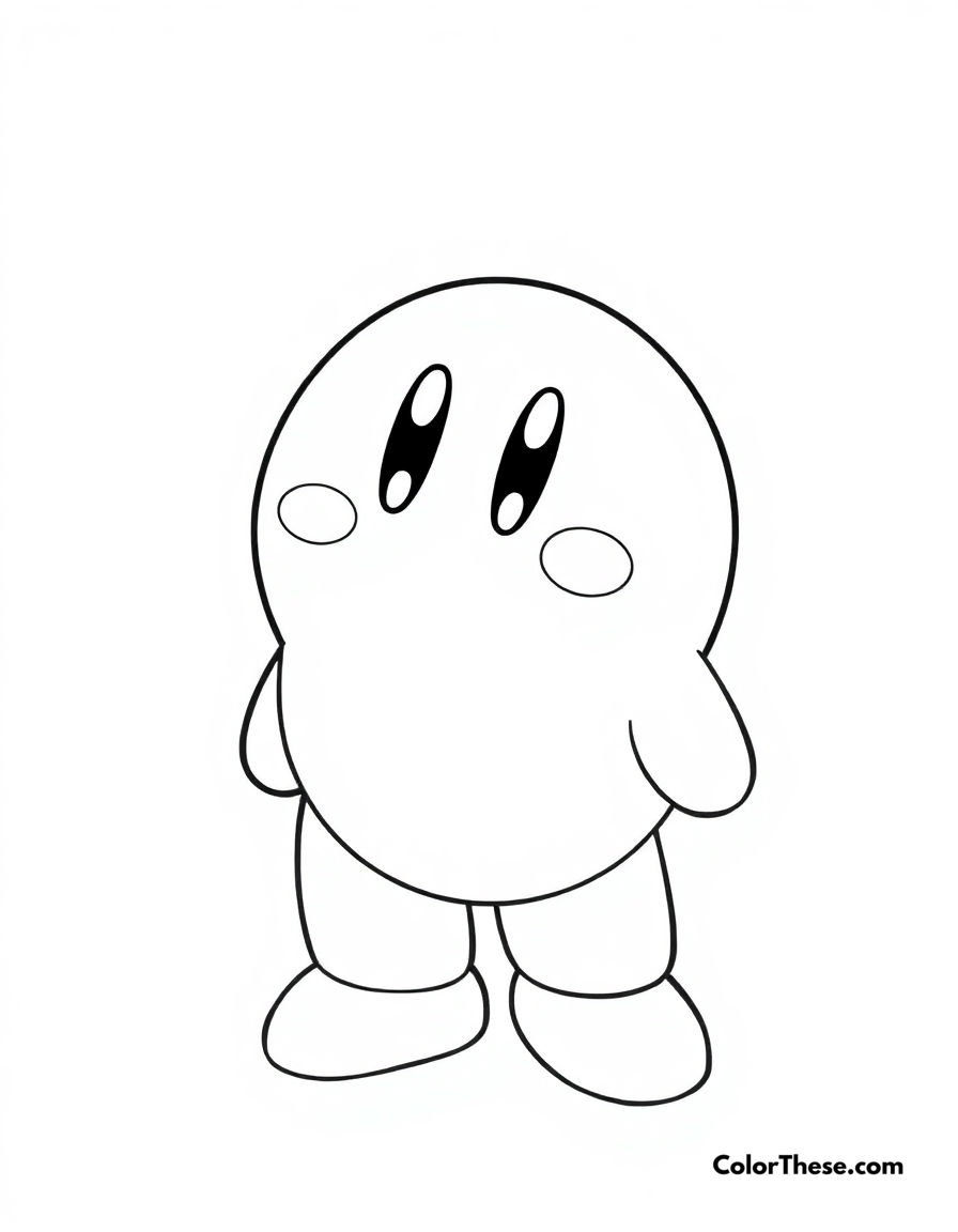 Kirby Coloring Pages