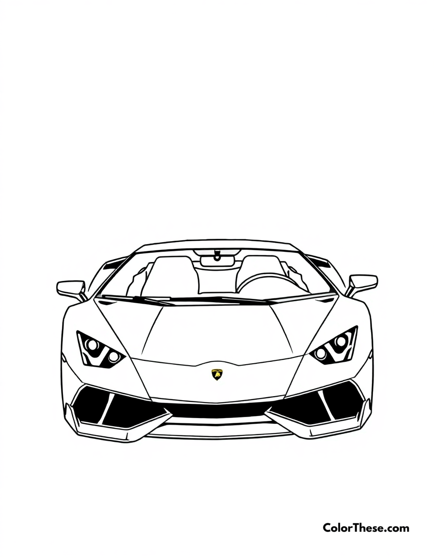 Lamborghini Coloring Pages