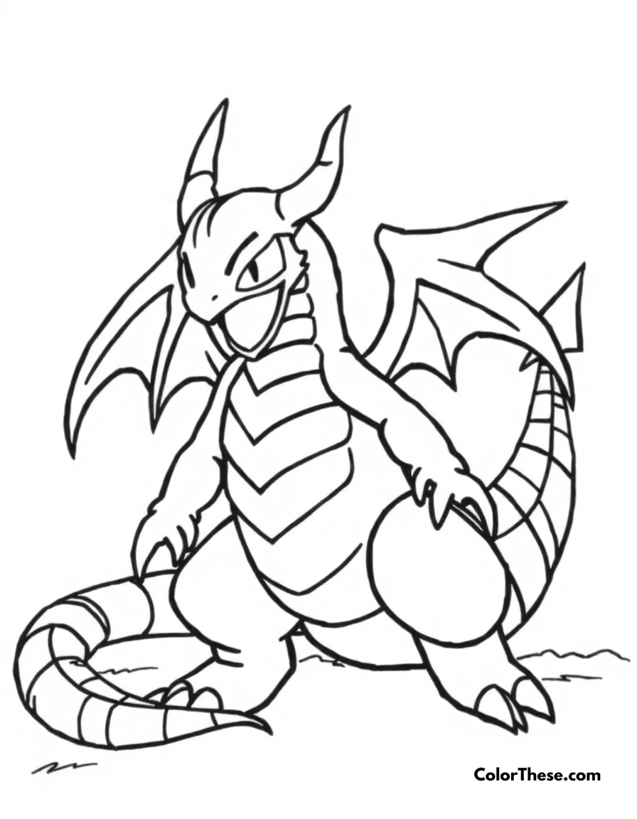 Free printable giratina in the distortion world coloring page for kids and adults - A giratina, the renegade pokémon, in the distortion world.