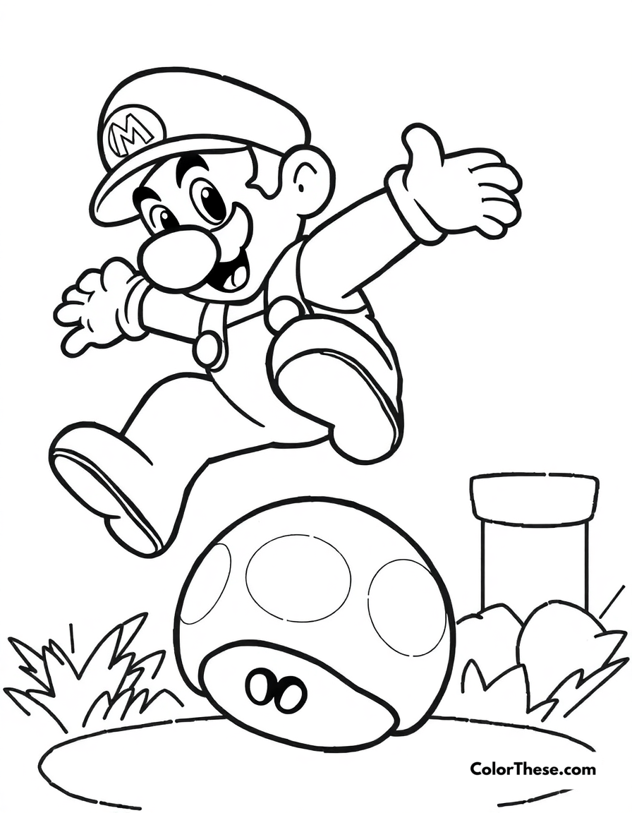 Mario Coloring Pages