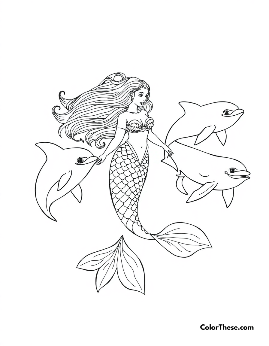 Mermaid Coloring Pages