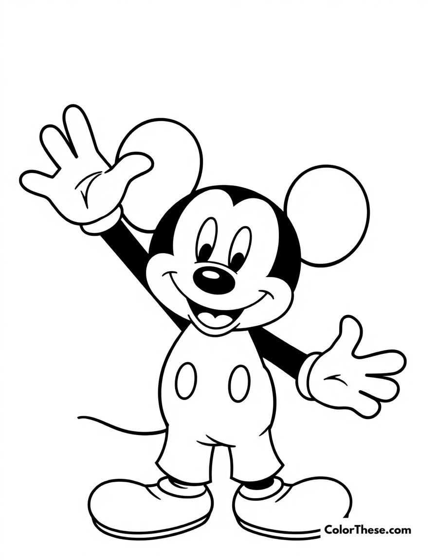 Mickey Mouse Coloring Pages