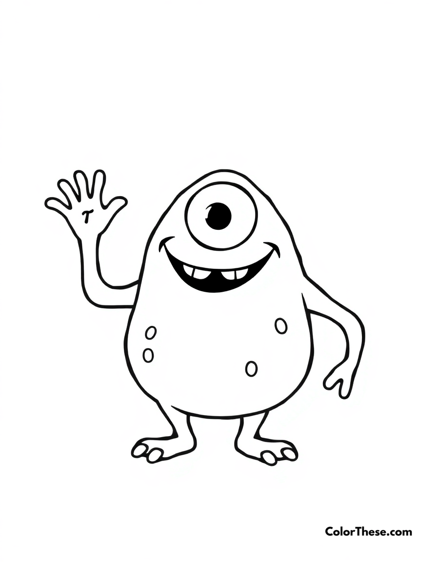 Monster Coloring Pages