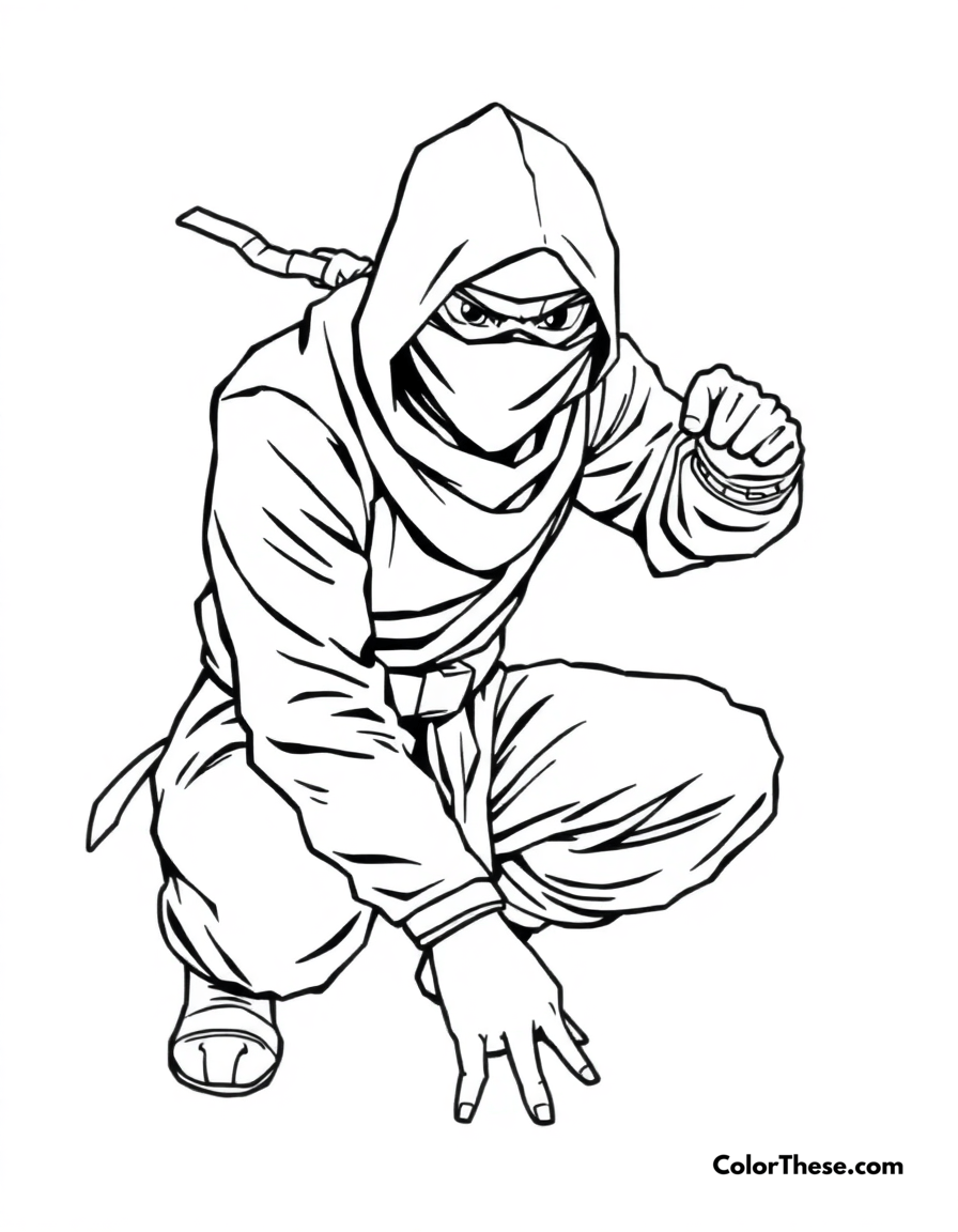 Ninja Coloring Pages