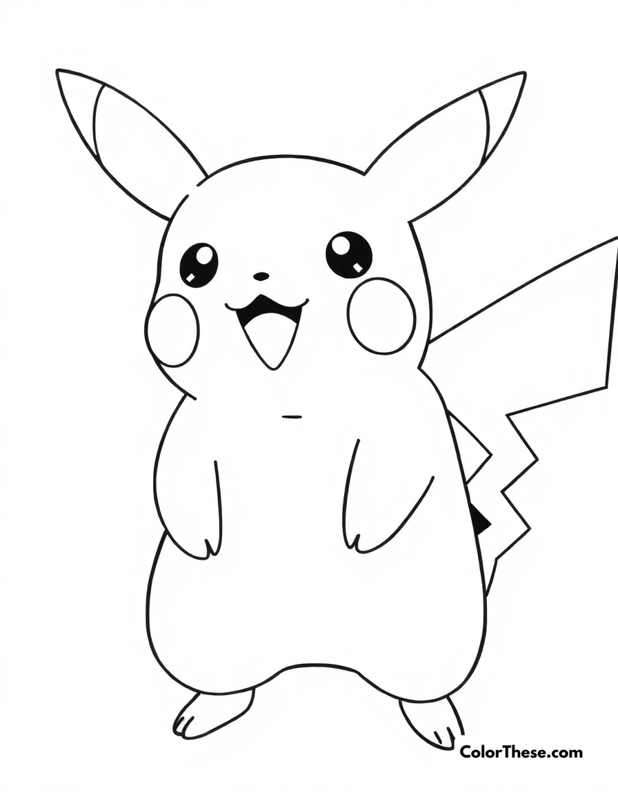 Pikachu Coloring Pages