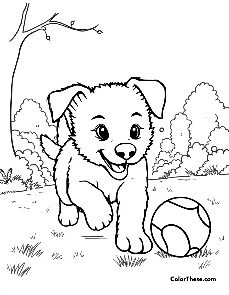 Puppy Coloring Pages