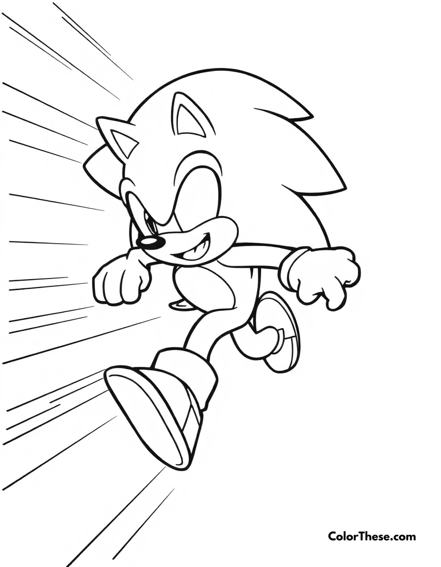 Sonic the Hedgehog Coloring Pages