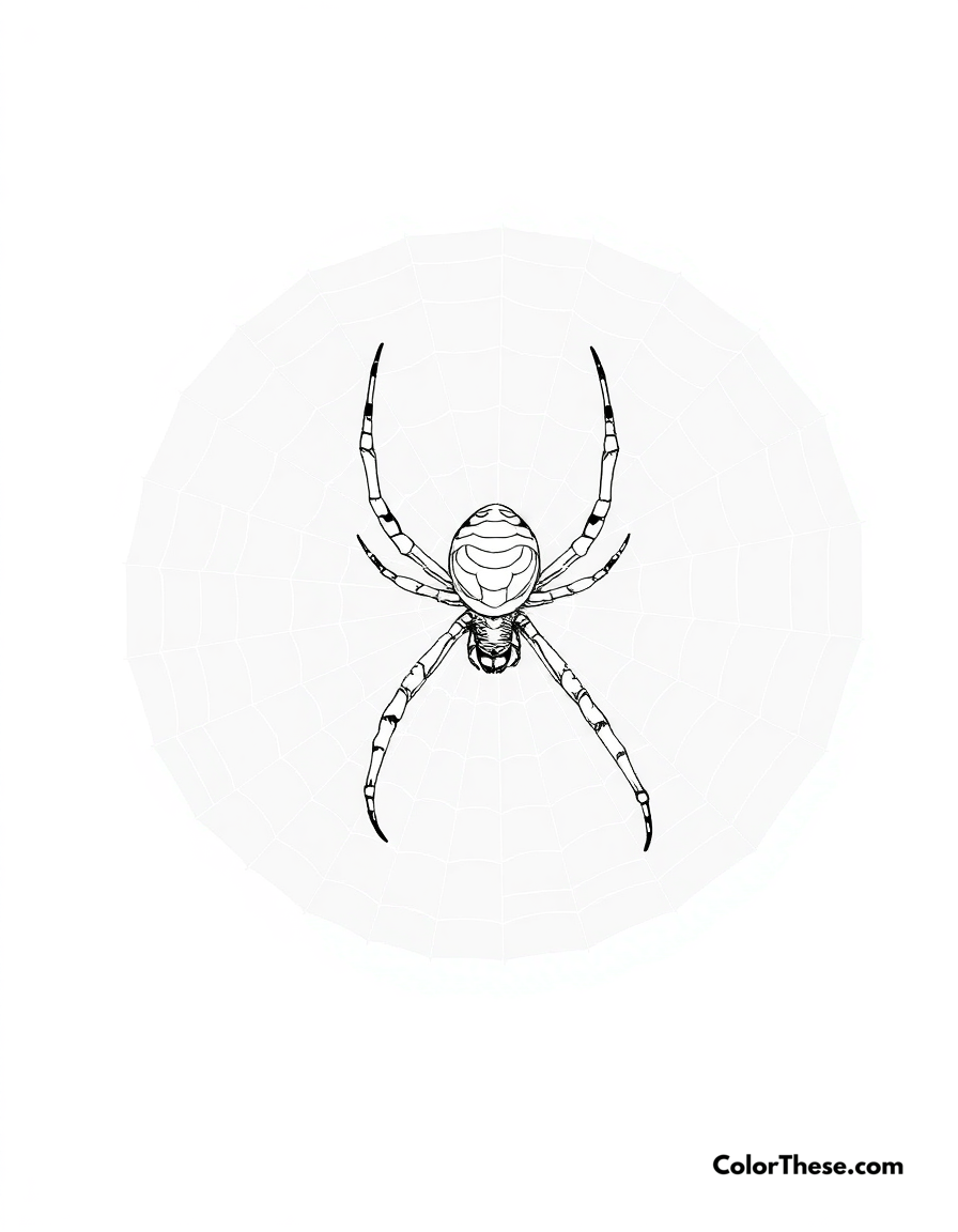 Spider Coloring Pages