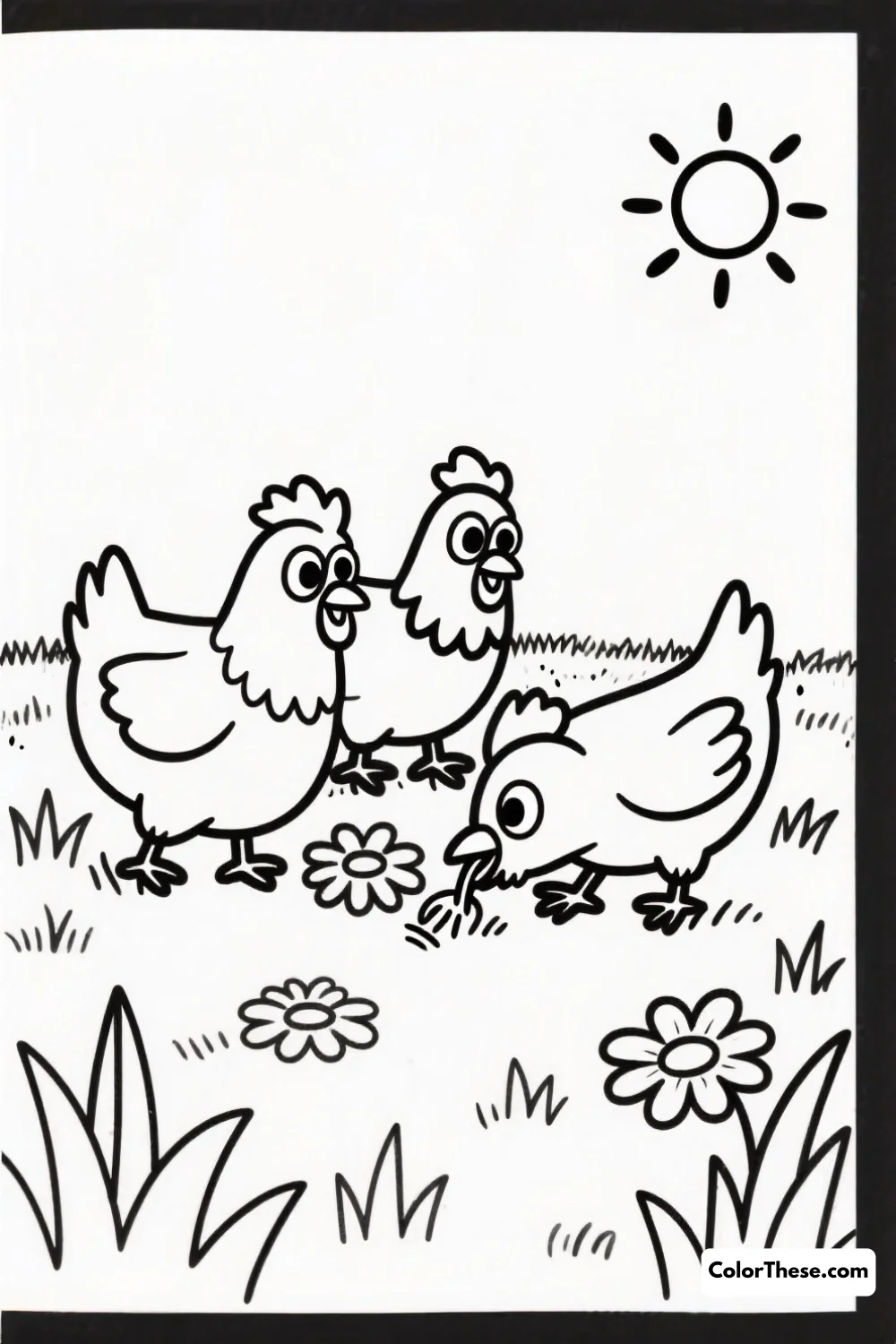 Cozy Farm Animals Coloring Pages