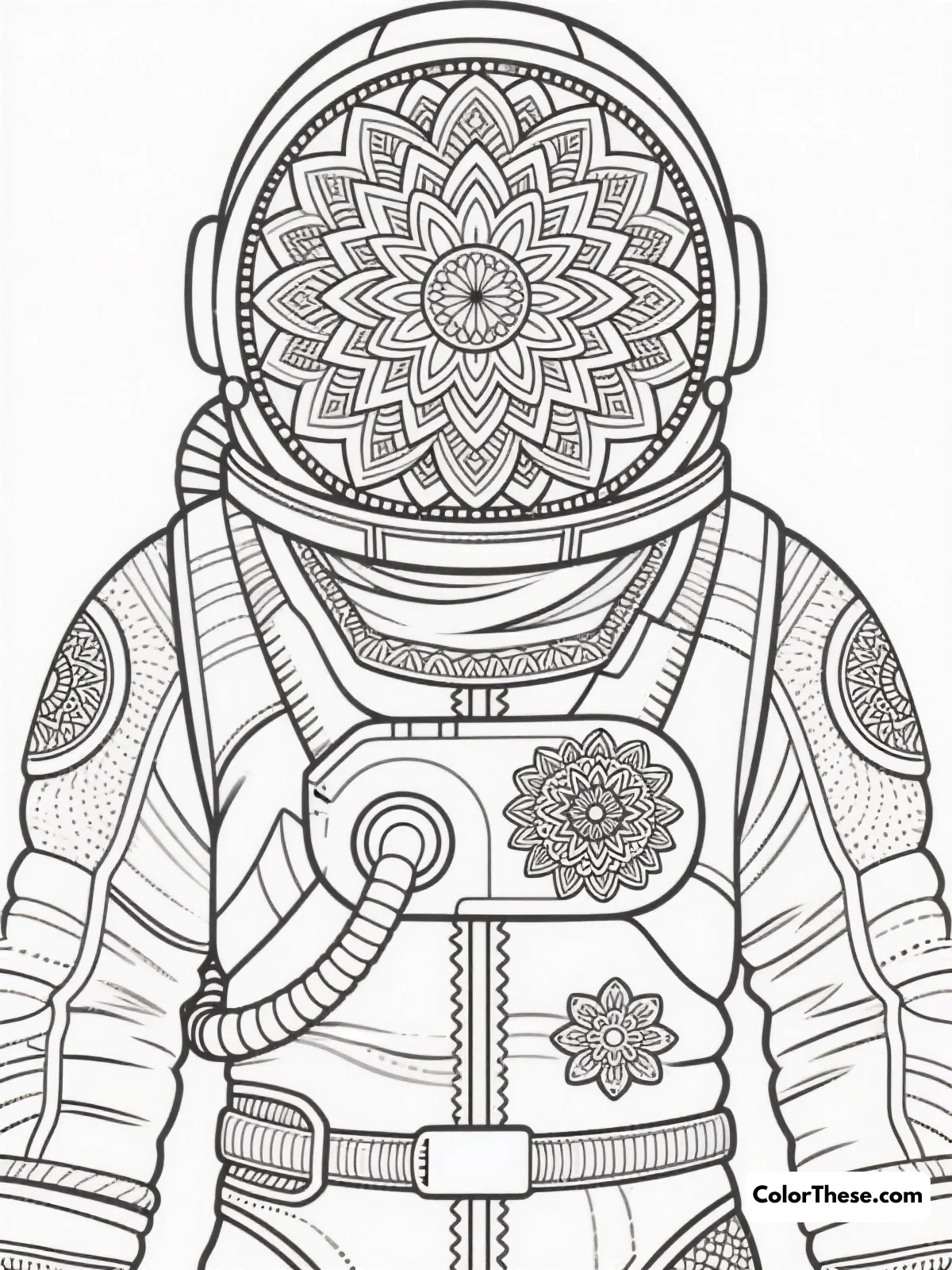 Astronaut Adventures Coloring Pagess