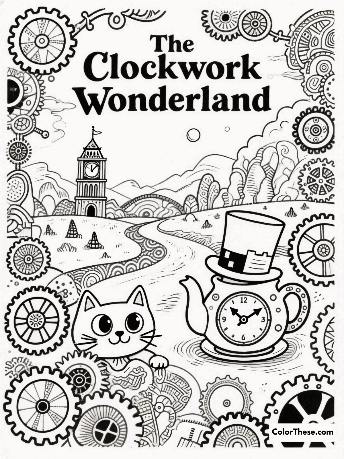 Wonderland Coloring Pages