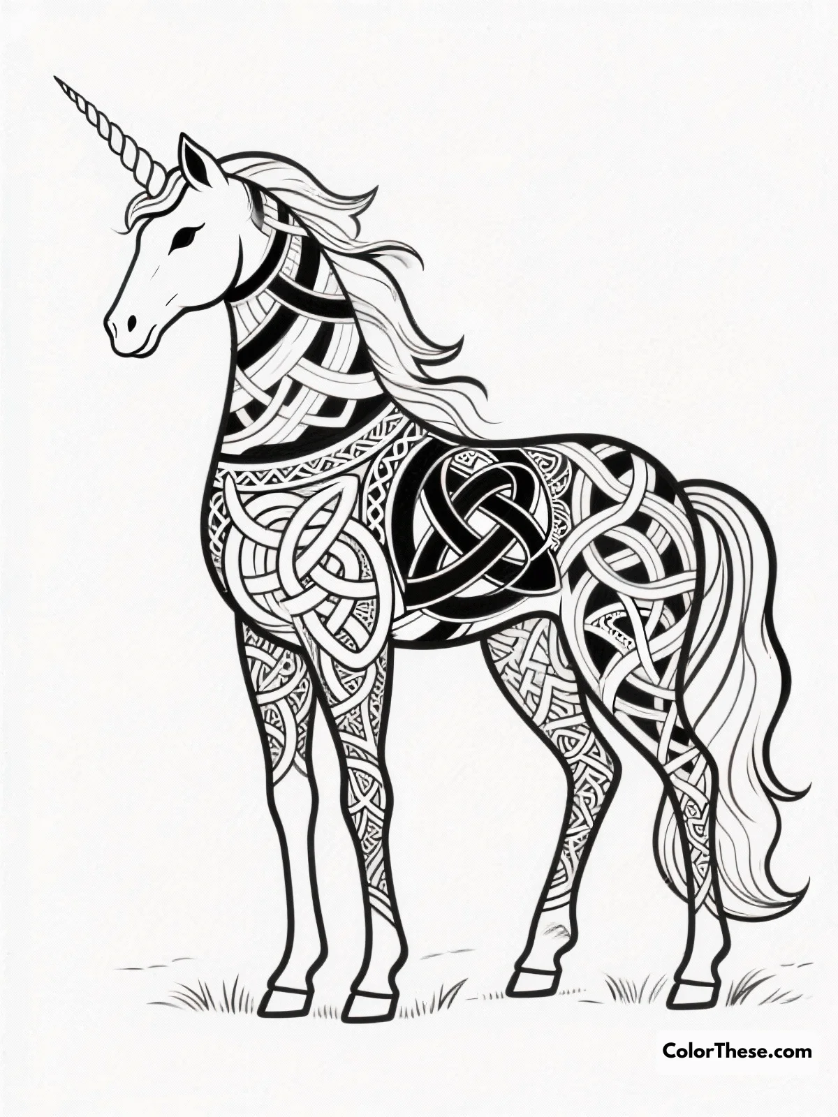 Unicorn Coloring Pages