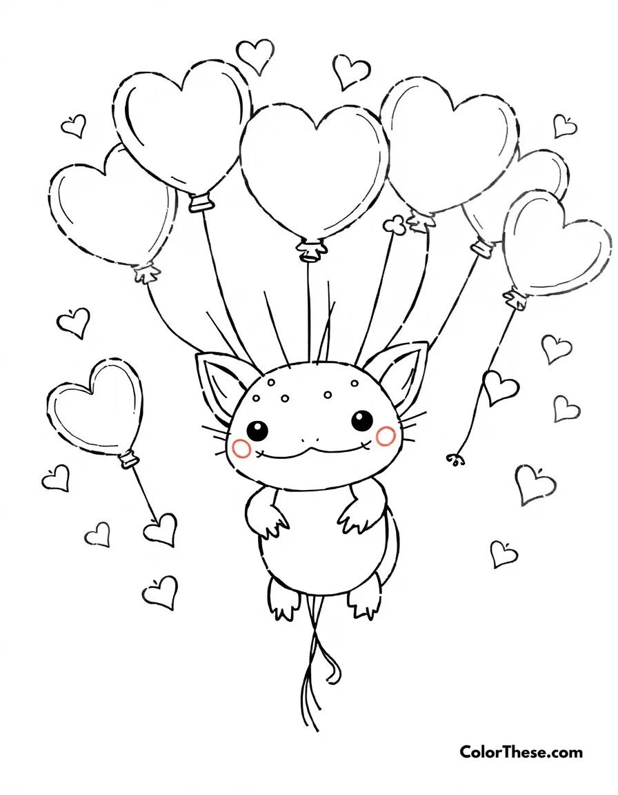 Axolotl Coloring Pages