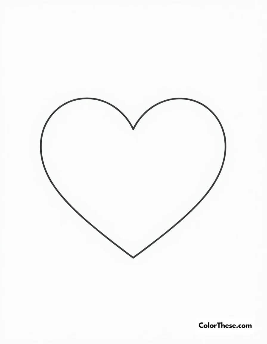 Heart Coloring Pages