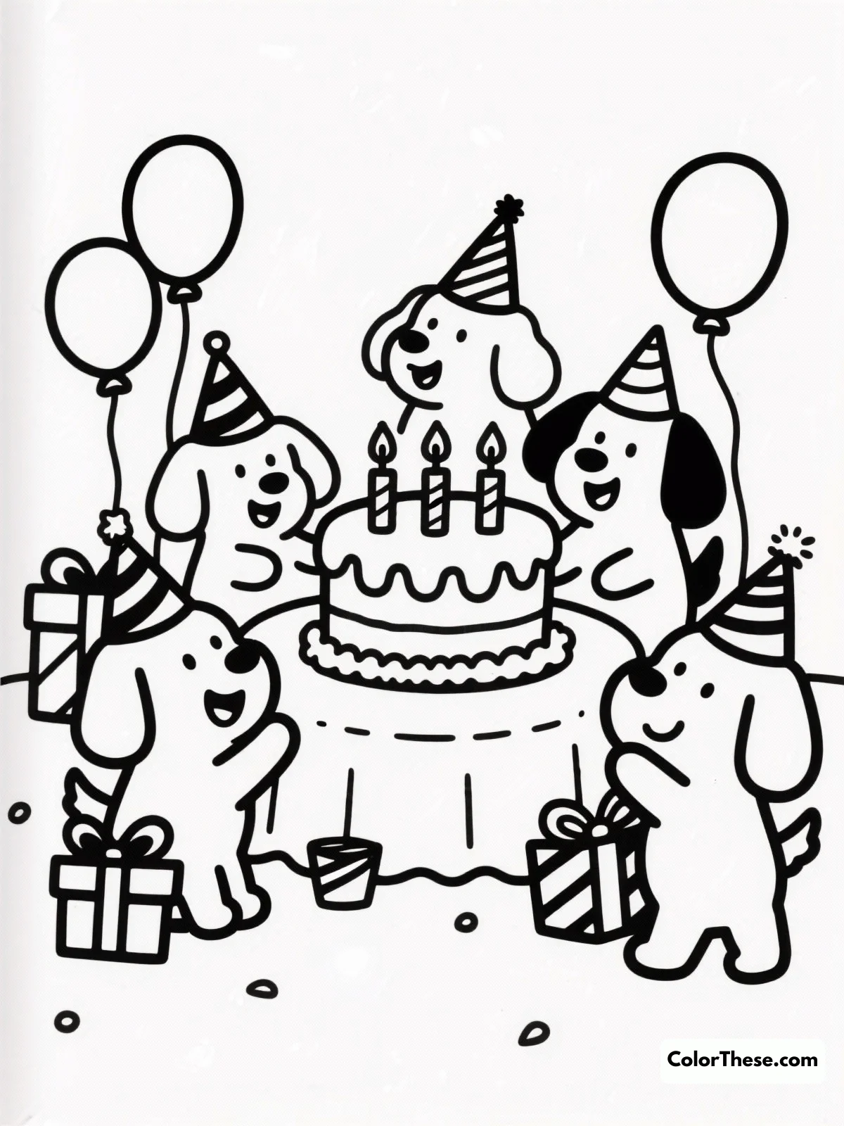 Puppy Paradise Coloring Pages